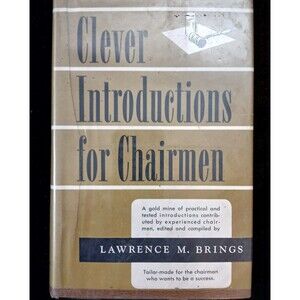 Clever Introductions for Chairmen (Lawrence M. Brings, 1956 HCDJ)